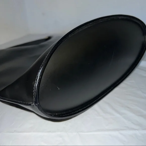 Vintage Gucci Black Patent Leather Bucket Bag Purse Shoulder handbag 90s Y2K
